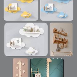 Shelves And Growth Charts For Wall Decor 