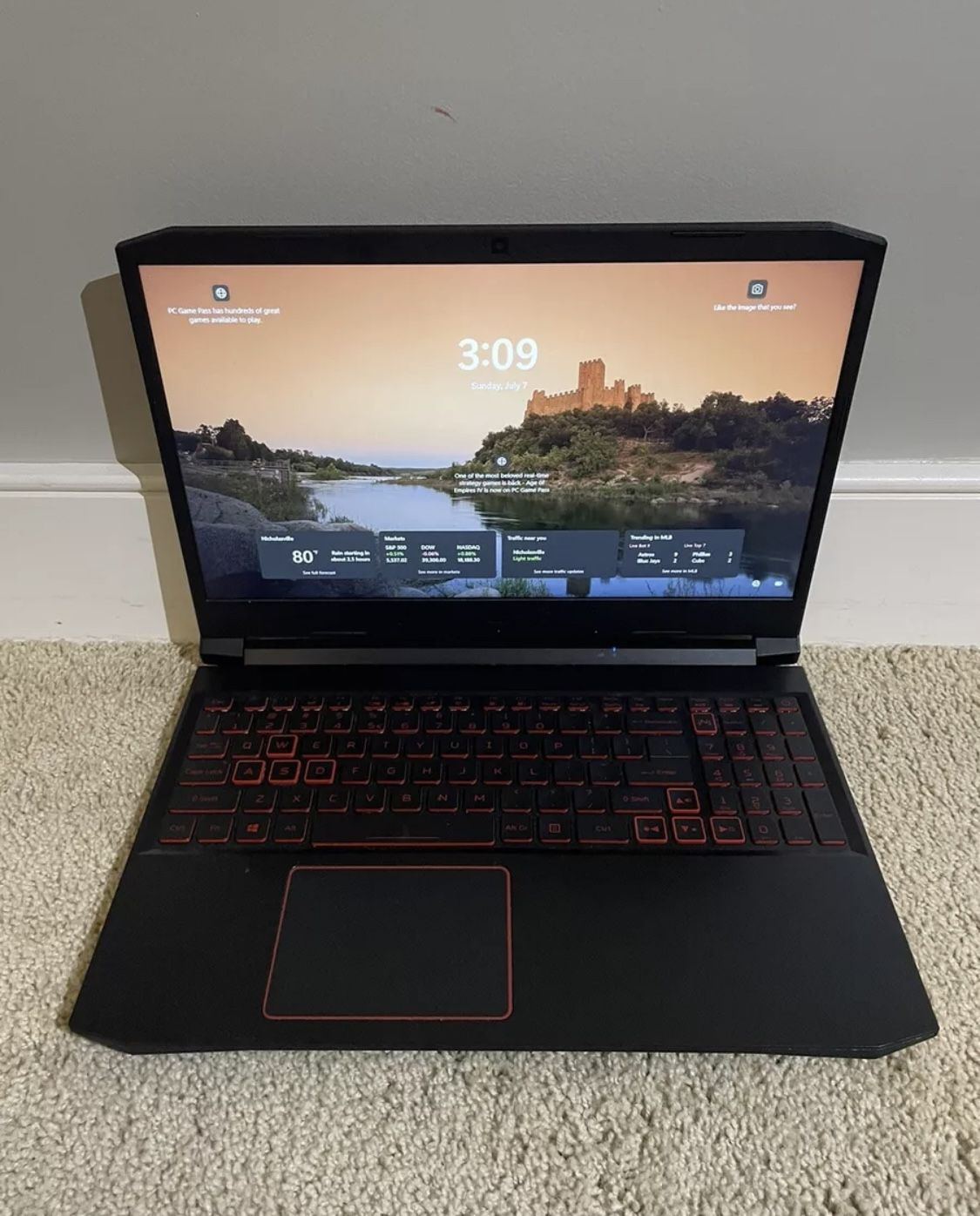 Acer 16 Inch Gaming Laptop AMD Ryzen 5 4600h 8 GB RAM 256 GB SSD 1080P LCD Nvidia GTX 1650 Graphics Webcam HDMI Windows 64 OS