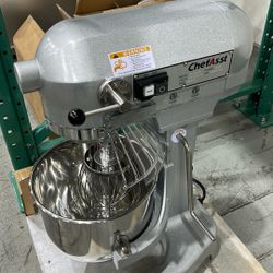 ChefAsst CA-MX10C 10L 3-Speed 1 HP Planetary Stand Mixer with Guard & Standard Accessories