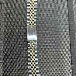 Genuine Vintage Rolex Bracelet Two Tone Jubilee Oval Links 20mm endlinks w/springbar