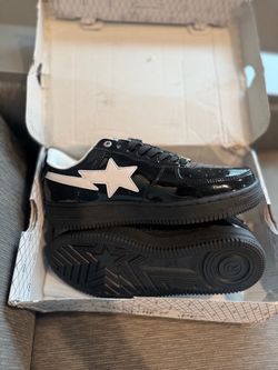 BAPE Sta Low-Top Patent Leather Sneakers
