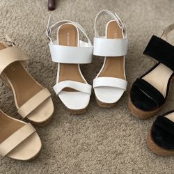 Steve Madden/Madden Girl Wedges - 3 Pairs