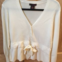 Wili Smith Sweater Cardigan - Cream Color - XL Size