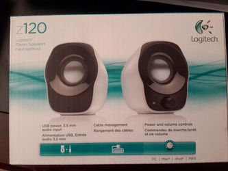 New in sealed box-USB Stereo Speakers Z120 Logitech at Davie