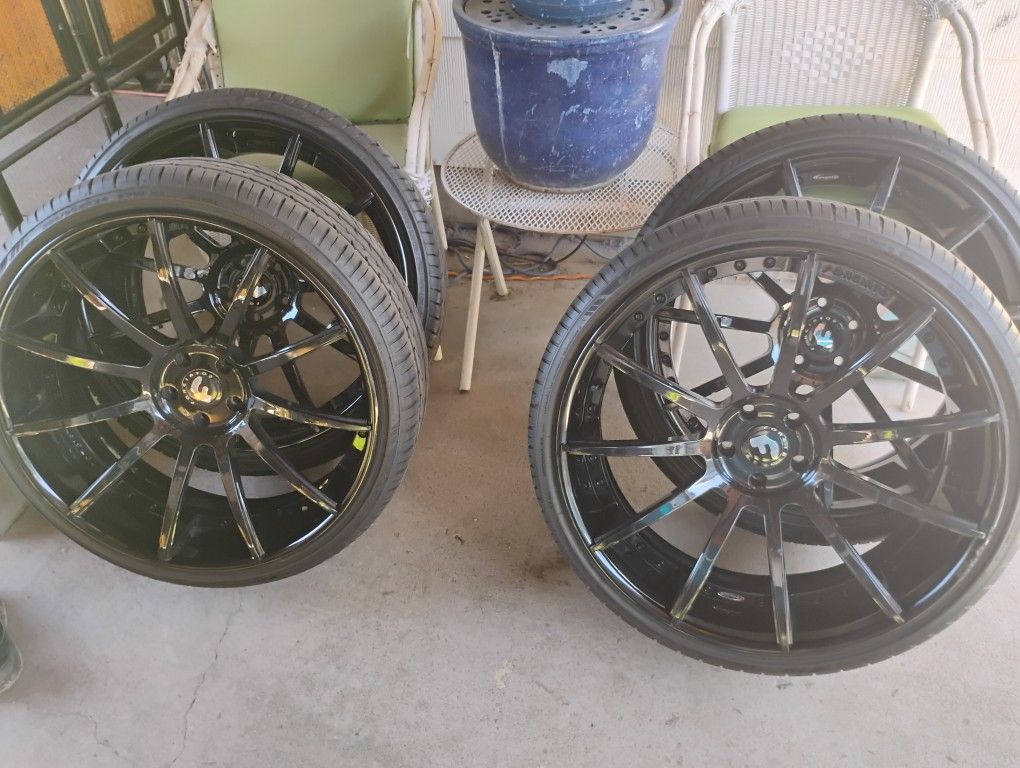 24" Rims Tires