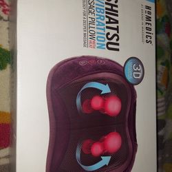 Homedics shiatsu & vibration massage pillow with heat