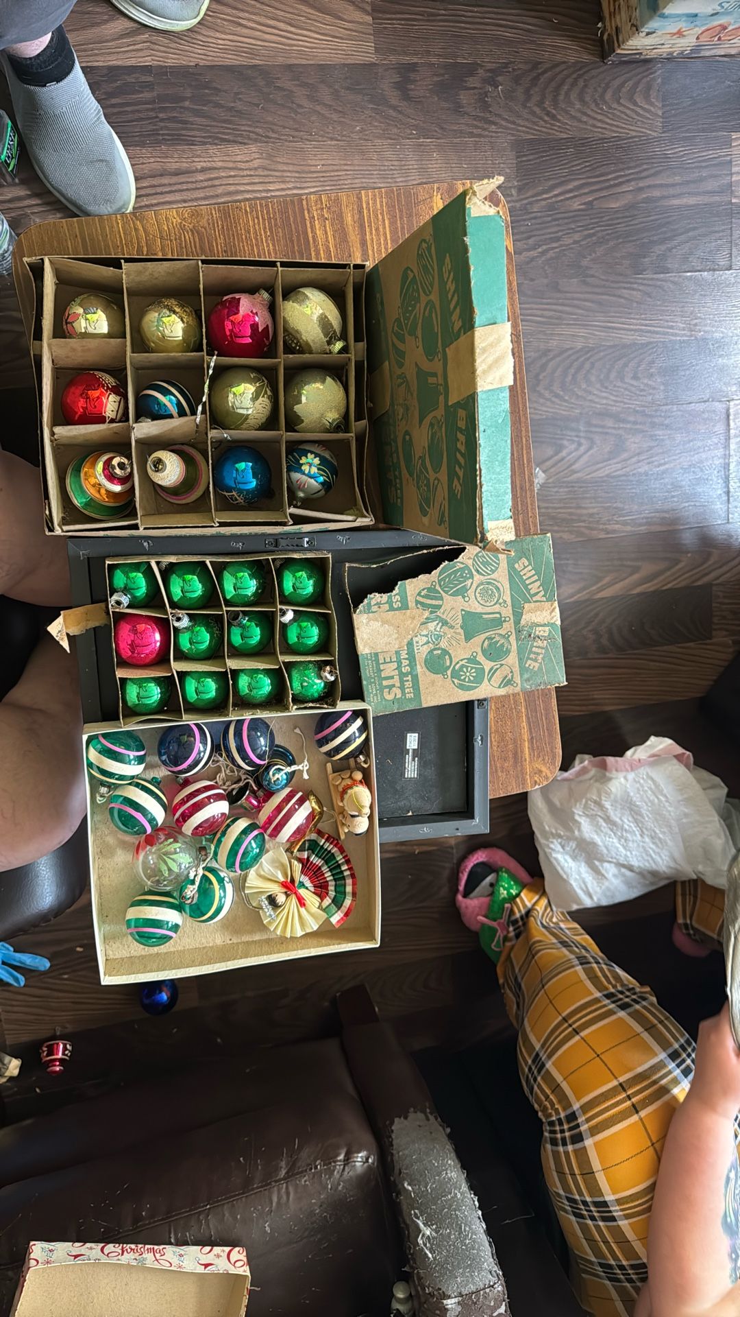 1940’s Vintage Glass ornaments 