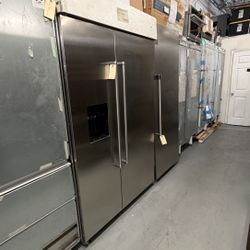 KitchenAid 48” Built-In Side-by-Side Refrigerator (KBSD708MSS)  💎 New Open Box – Premium Built-In Unit  🔥 Price Today: $6,500 (with warranty) 💰 Ret