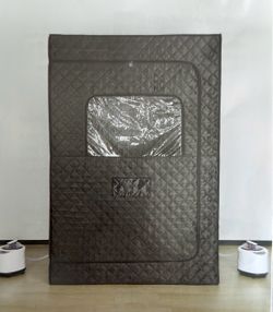 Two Person Portable Steam Sauna w/ outdoor cover
