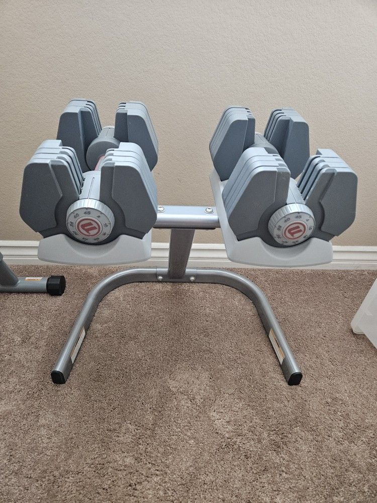 Dumbell Weights Set With Rack