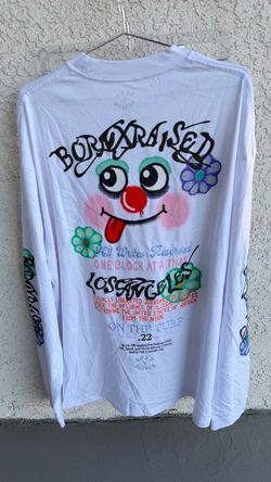BXR BORN RAISED VERDY WHITE LONG SLEEVE COLLAB SZ 2XL SUPREME UNDFTD NIKE DUNK