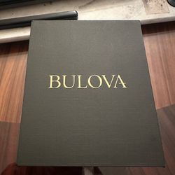 Gold skeleton Bulova men’s watch