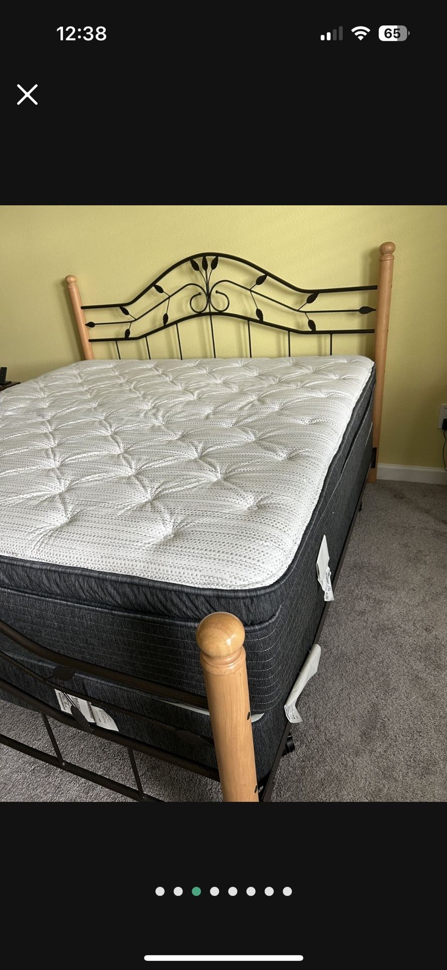 King Bed With NEW Beautyrest Mattress And Box Springs