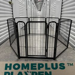 Brand New FXW HomePlus Adjustable Dog PlayPen 8 Panels 24" High Metal Door Collapsible Indoor
