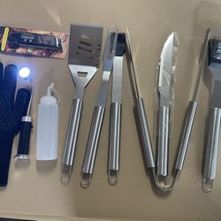New BBQ Grill Set 10 Pieces 