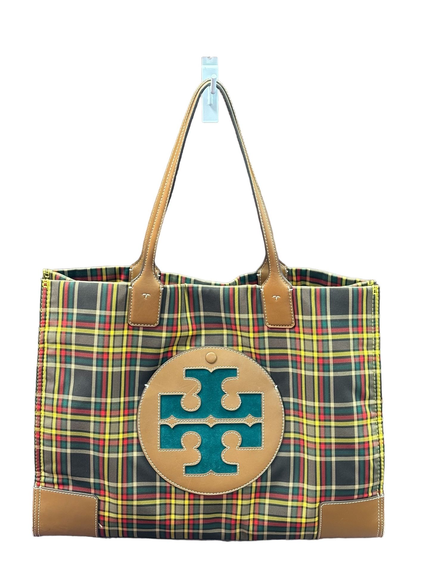 Tory Burch Ella Plaid Tote Bag