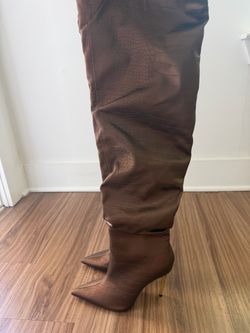 Brown Thigh High Boots