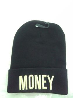 Money in Gold Embroidery Pullover Hat