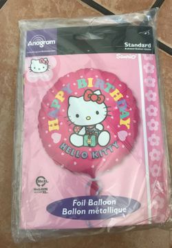Hello kitty 5pk birthday balloons