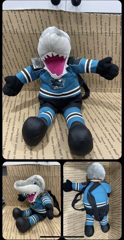 San Jose Sharks SJSharkie Backpack New With Tags