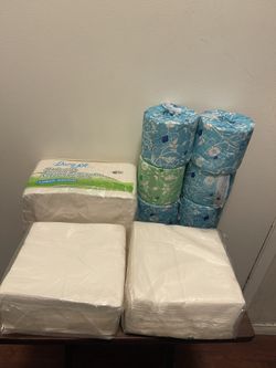 Napkins and Toilet Paper (check description)