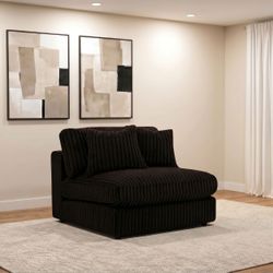 Blaine Chocolate Upholstered Armless Chair