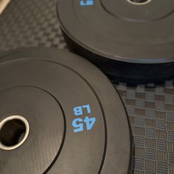 45 lb Rubber Bumper Plate – New