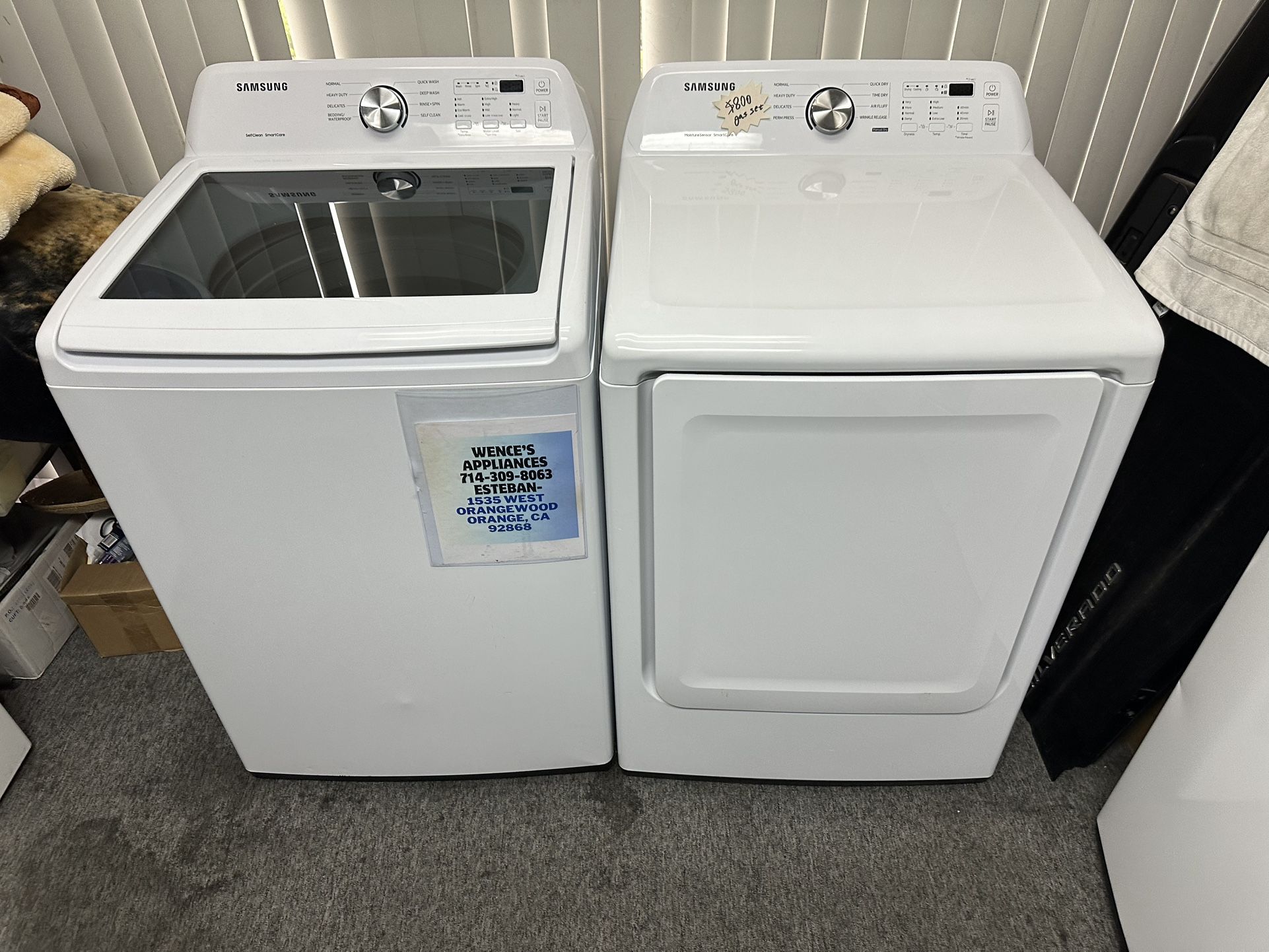 Samsung Washer And Gas Dryer