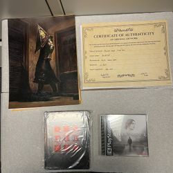 Silent Hill 2 Remake Hand Painted Pyramid Head Steelbook Retro PS1 Case