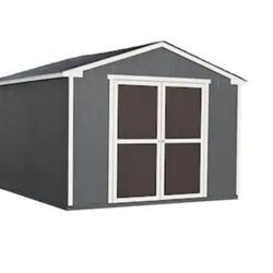 HEARTLAND MONTERRA WOOD OUTDOOR STORAGE SHED WITH EXTENDER.......10" x 12"......PRIMED READY TO PAINT...NEW....$ 1,300