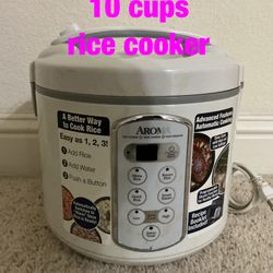 Aroma  10  cups  rice  cooker   -   $25