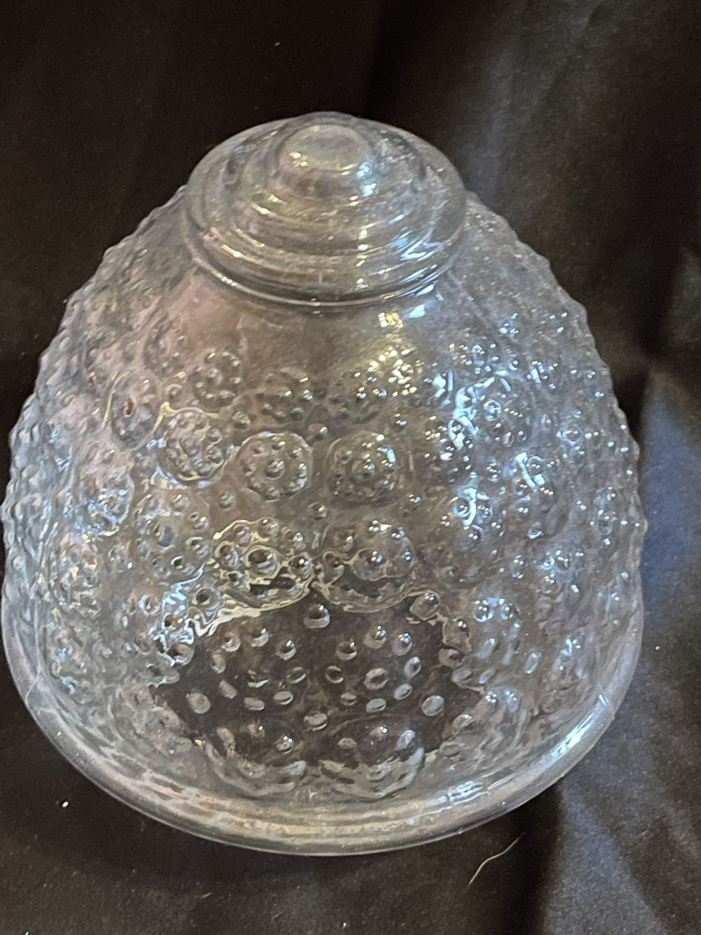 Vintage Glass Light Cover- acorn shape and design 