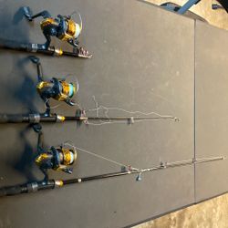 3 Miniature Telescope Fishing Poles