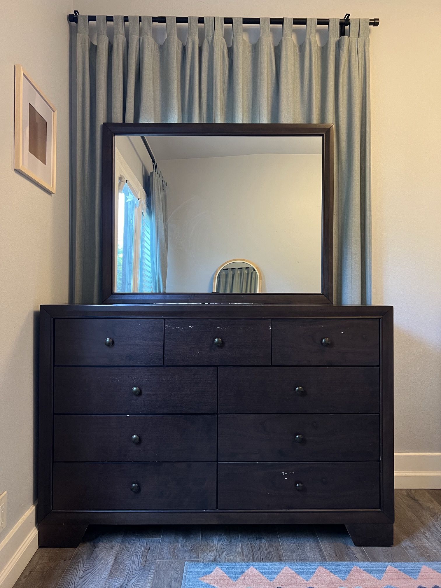8-Drawer Dresser with Mirror