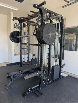NEW SQUAT RACK SMITH MACHINE POWER CAGE GYM PACKAGE - FREE DELIVERY