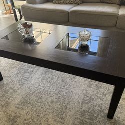 Coffee table and 2 side tables