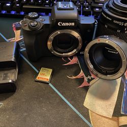 Canon EOS M50MK II With Lense Adaptor