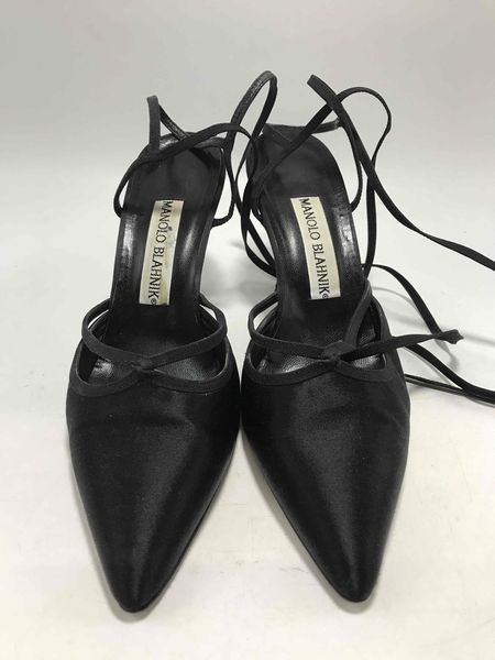 Manolo Blahnik Satin Heels - Size 37