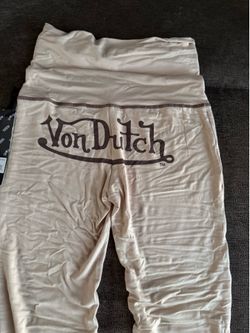 BRAND NEW Von Dutch Tan Flared Pants