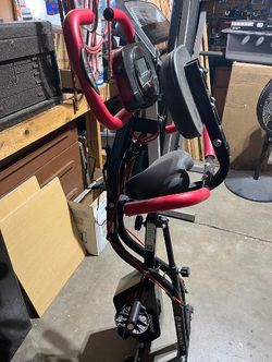 Red and Black stationary bike