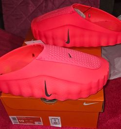 Nike Mind Slide 001sz 10 Solar Red New