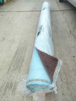 Brown Good Quality Roll Of Carpet & Pad