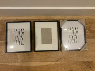 Three Black Metal West Elm Frames 