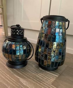Pier 1 Mosaic Lantern Sets