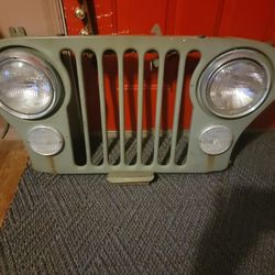 Vintage Jeep Grill 