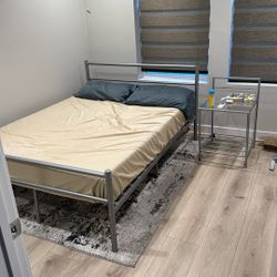 Bed + side Table (mattress Optional)