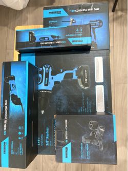 Electric tool kit, saw, oscillating tool, electric ratchet, and battery with charger