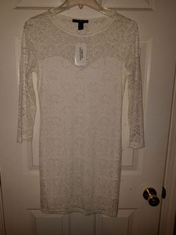 Brand New White Lace Dress Size Large