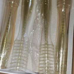 Champagne Plastic Wine Glasses