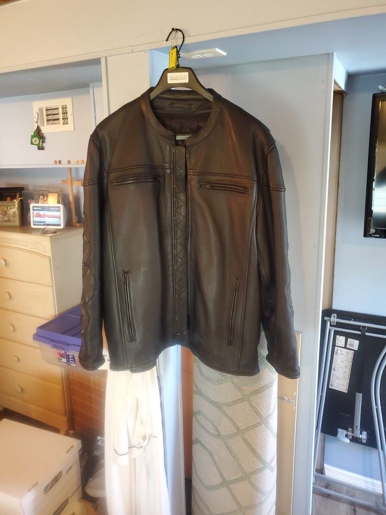Heavy Duty Leather MC Jacket